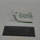 iClever Rechargeable Wireless Keyboard - Ultra-Thin Metal Keyboard with Low-Profile Keys, 2.4G Wireless Keyboard for Windows PC Laptop Computer - Black