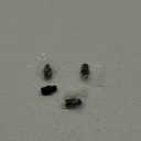 4AN Male Flare to 1/8" NPT Pipe Fitting Adapter Aluminum Straight Black, Pack of 4