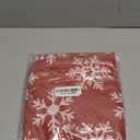 2 Pack Christmas Pillow Covers 18x18, Chenille Double-Sided Snowflake & Christmas Tree Decorative Throw Pillow Cases, Soft Farmhouse Holiday Cushion Covers for Sofa Couch Bed (Red)