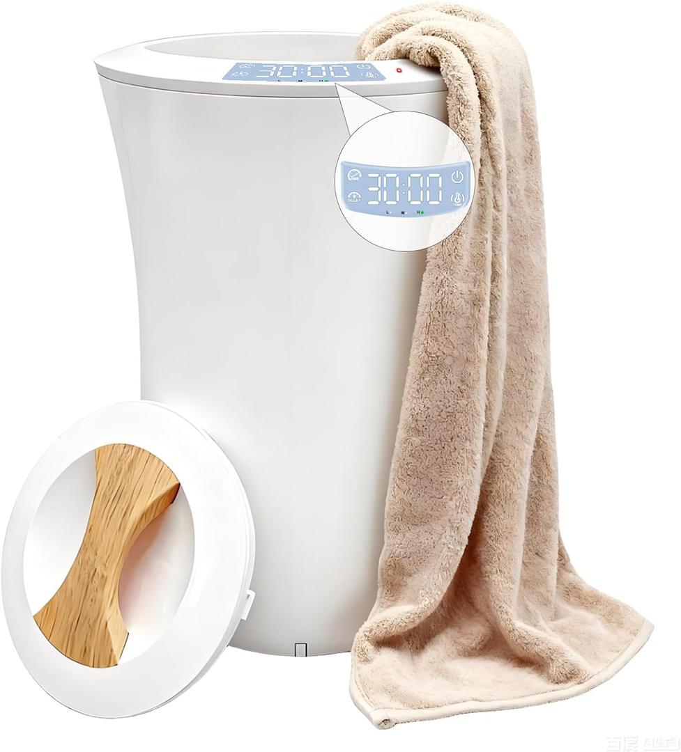 Large Towel Warmer Bucket, Heated Towel Bucket with 3 Heat Modes & 24H Timer, Auto Shut Off, Fits Oversized Towels, Bathrobes, Blankets for Bathroom Spa