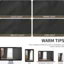 CUCRAF Sheer Curtains Panels for Living Room Bedroom Short Window Semi Treatment Drapes Voile Rod Pocket,Set of 2 (54 x 63 inches Long,Grey)