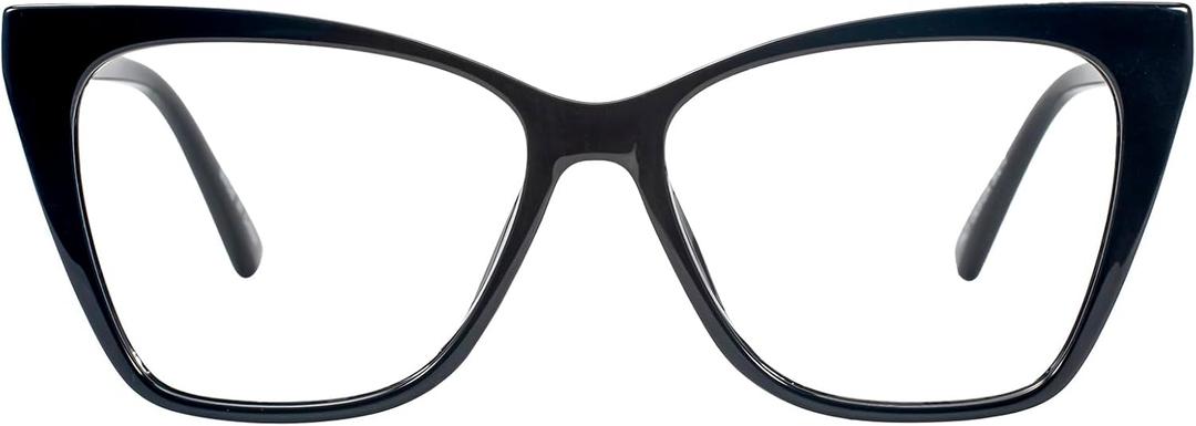 Cat Eye Reading Glasses for Women Stylish Oversized Readers with Spring Hinges 1.0 