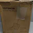 YEITSNOW Snow Shovel for Driveway Ergonomic Design 17 Reinforced Heavy Duty Snow Removal Easy Assembled Tool in Winter Snowy Day for Garage Car Parking Port Workshop Barn