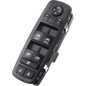 Front Left Driver Side Master Power Window Switch Replacement for 2009-2012 Dodge Ram 1500 2500 3500 Pickup Crew Cab Quad, OE Replace 4602863AD 4602863AB 4602863AC 901-473