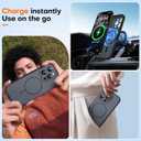 6 x TAURI for iPhone 16 Pro Max Case, Upgrade Full Camera Protection, Camera Control, Compatible with Magsafe, Minimalist Slimmer Magnetic Phone Case for iPhone 16 Pro Max, Black