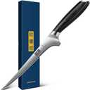 HOSHANHO Fillet Knife 7 Inch, Razor Sharp Boning Knife for Meat Poultry Chicken Cutting, Japanese High Carbon Powder Steel Fish Knives with Flexible Blade and Pakkawood Handle