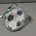 Soccer Ball Size 2,3,4,5 with Pump Needle Classic White Black Thicker PU Tight Weaved Suitable for Youth Boy League Game Trainning Practice or Gift