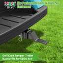 10L0L Golf Cart Bumper Trailer Hitch Suitable for EZGO RXV 2008+ Models,Trailer Hitch Fit for Golf Cart Backseat Footrest
