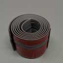 Rubber Stair Edging Self Adhesive Staircase Step Edge Protector Vinyl Stair Nose for Outdoor & Indoor (4Ft, Black & Grey)