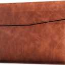 14 Inch Leather Laptop Sleeve for MacBook Pro 14 Inch M5 M4 M3 M2 M1 Pro/Max Case,Premium Protective Case Cover with Magnetic Closure-Vintage Brown