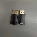 AGVEE 2 Pack Display Port to HDMI 4K@30HZ Adapter, Alloy Shell DP Displayport PC to HDMI Display Coulper Converter, Backward Compatibile with 2K@60HZ 1080P@120HZ Full HDTV, Uni-Directional, Black