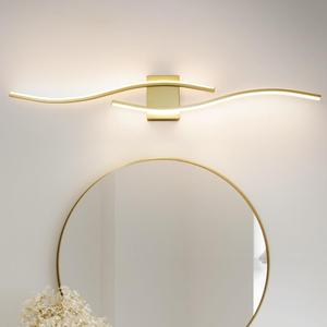 Modern Gold Bathroom Light Fixtures, LED Vanity Light with Remote Control, Bathroom Vanity Light Fixture Over Mirror, Wall Lights for Bathroom, 40.5 inch Wall Sconce Lighting for Bedroom, Living Room