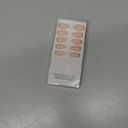 BTArtbox Press On Nails Almond - Short Gold Foil Press On Nails with Glue for Women, Semi-Transparent Soft Gel Glue On Nails in 16 Sizes - 32 Stick On Nails Kit, Gold End