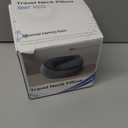 Purroch Advanced Memory Foam Neck Travel Pillow, Neck Pillow Airplane with Eye Mask & Ear Plugs, Designed for The Comfort of Travel & Office, Travel Pillow for Plane, Car, Home, Work, Dark Grey