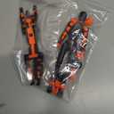Uodofy (Assembly Completed) T13 3D Action Figure Set,Dummy Robo Titan 13 Action Figures,3D Printed Multi-Jointed Toy (Black + Orange) 