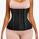 ECOWALSON Waist Trainer for Women - 9/25 Steel Bones & Additional Extender Cincher Corset for Hourglass body Shaper Black XL