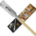 KERYE Japanese Pull Saw 9.5 Inch, Hand Saw with Double Edges of 10/17 TPI and Replaceable Blade, Ryoba Wood Cuttter, Sharp and Light Woodworking Tools Gifts for Men and Women-KY01