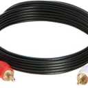 2RCA Male to 2RCA Male Composite Audio Cable, Gold Plated 3ft, 6ft, 10ft, 12ft, 25ft (3FT)