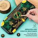 DLseego Protective Case for Switch Lite Version, Hard Shell Cute Cover Case for Games Accessories with 2PCS Thumb Grips Caps - Golden Sword