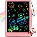 Bravokids LCD Writing Tablet for 3-8 Year Olds - 10 Inch Doodle Board Electronic Drawing Pad, Educational Gift for Kids (Orange)