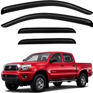 Rain Guards Window Visor for 2005-2023 Toyota Tacoma Double Cab Out-Channel