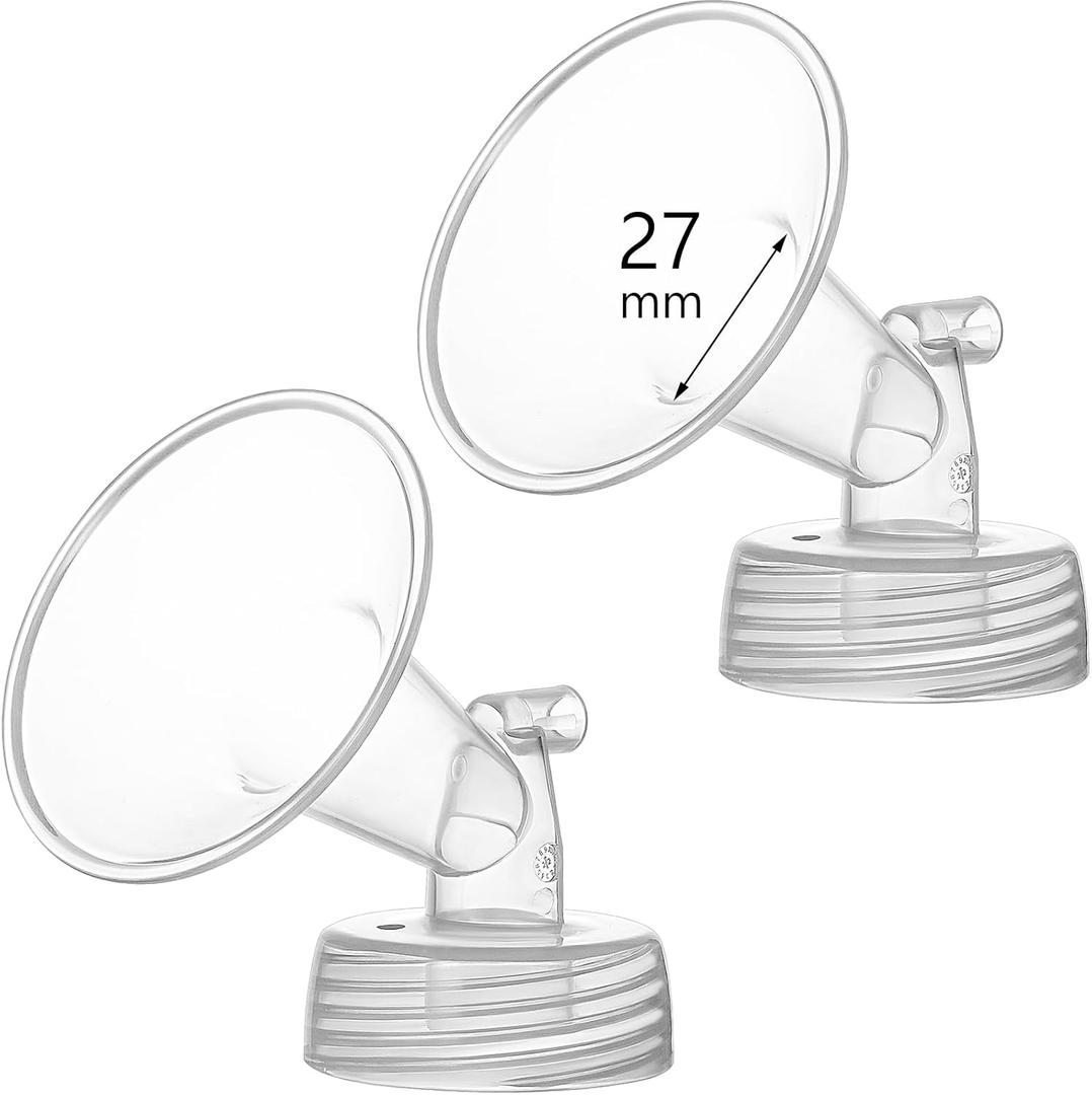 27mm Flange Compatible with Spectra S1 S2 9 Plus Synergy Gold Breastpump Replacement to Spectra Pump Parts and Flange; Not Original; Replaces Shield