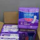 Always Discreet Adult Incontinence Pads for Women, Extra Heavy Absorbency, Long Length, Postpartum Pads, 112 Count (4 Packs of 28)