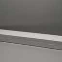 Muzilife 45.3" Large Floating Wall Ledge Shelves with Lip - Set of 2 Wood Floating Shelves - White Wall Mounted Picture Ledge for Office, Bathroom, Bedroom, Living Room, Kitchen