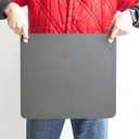 NerdChef Steel Stone - High Performance Pizza Baking | Made in USA (14.5" x 16") - (.375" Thick - Pro)