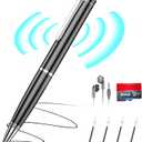 64GB Digital Voice Recorder - ZIPCIDE Digital Voice Activated Recorder with AI-Intelligent Noise Reduction, Voice Activated Sound Audio Tap Recorder Device for Lectures Meetings, Work, Interviews