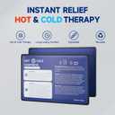 Gel Soft Flexible Ice Pack for Injuries - 1 Pack (Large: 10.5"x14.5") Reusable Hot & Cold Compress for Pain Relief, Freezer Cold Pack for Hip, Shoulder, Knee - Cooling Gel Pad for Swelling, Bruises