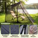 Pop up Mosquito Net for Lounge Chair, 78.7 Inch Portable Screen Shelter