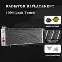 4.0L Aluminum Radiator Replacement for 1984-2001 Jeep Cherokee XJ Laredo,1986-1992 Jeep Comanche 1984-1990 Jeep Wagoneer 2.1L 2.5L 2.8L 4.0L,Automatic Transmission Radiator