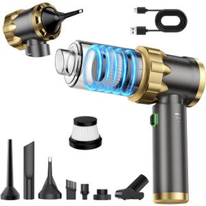 Car Vacuum Portable Cordless - Handheld Vacuum Cleaner with 16000PA Strong Suction