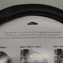 Custom Accessories 35700 Black Soft Touch Steering Wheel Cover