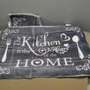 Kitchen Mats for Floor 2 Piece Set,Farmhouse Kitchen Rug Vintage Style Theme Decor,Absorbent Washable Non-Slip Floor Mats 17x30+17x47 Inches