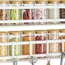 Bunoxea Spice Rack wall mounted 2 Pack, Space-Saving Spice Organizer for Spice Jars and Seasonings,Screw or Adhesive Hanging Spice Rack Organizer for Your Kitchen Cabinet,or Pantry Door,White