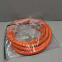 YAMATIC Garden Hose 5/8 in x 10 ft, Ergonomic Swivel Fittings, Burst 600 PSI,Heavy Duty, Flexible and Lightweight Water Hose (Orange)