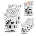 2 x Football Party Favors Goodie Bags - 50 Pcs Football Gift Bags Sport Themed Party Favors Football Treat Bags for Team Goody Candy Snack Bag for Birthday Presents Packing Storage Supplies