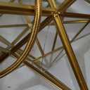 DANSEER Moravian Star Light Modern Brass Pendant Light 15 Inches with Clear Glass Shade