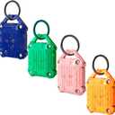 Dovick- Waterproof Airtag Keychain Holder Case,Screw Full Cover Compatible with Apple Air Tag Tracker Key Ring (Mix 4 Pack)