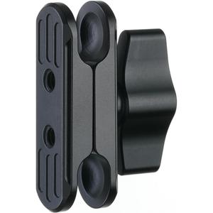 Double Socket Arm Connects to 17mm Ball Head Adapter Mount Compatible with Garmin GPS Mount RAM Mounts Car Bike Motorcycle Phone Holder Tablet Holder 17mm Dual Socket Arm (Black)