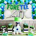JeVenis Golf 40th Birthday Decorations Men 40th Birthday Decorations Foretee-Tee Birthday Banner 40th Golf Theme Birthday Party Decoration