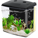 AQUANEAT Fish Tank, 1.2 Gallon Aquarium, Small Betta Fish Tank Starter Kit with LED Light and Water Filter Pump, Rectangular