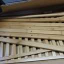 Bamboo Clothing Rack with 2-Tier Shelves, Garment Rack for Bedroom