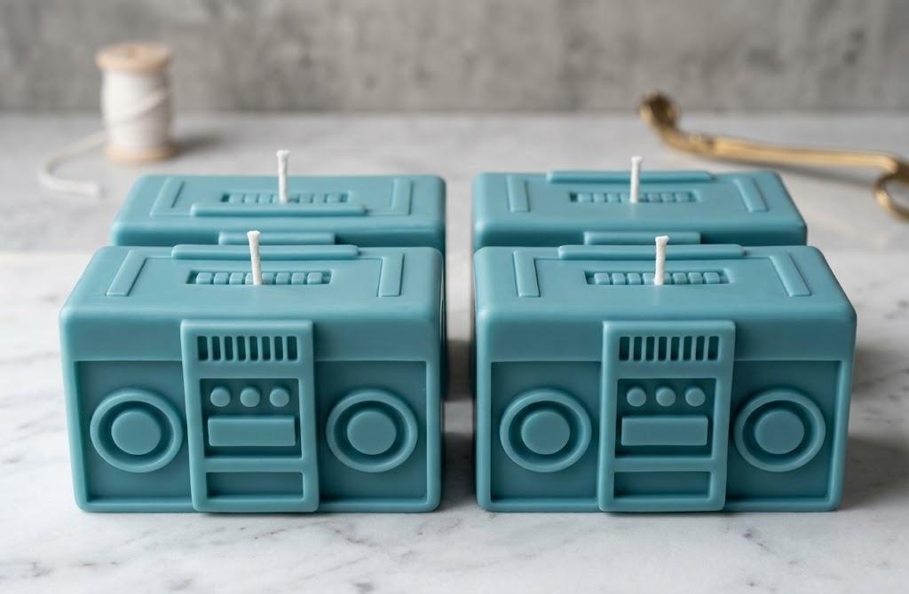 Retro Cassette Player Recorder Candle  Cassette Player Boombox, Soy Wax Candle