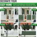 Artificial Ivy Privacy Fence Wall Screen,240X40in Privacy Fence Panels Privacy Fencing Faux Greenery Backdrop Ivy Vine Leaf Hedges Grass Fence Panels for Patio, Balcony, Garden, Backyard