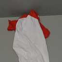 Dog Cotton Shirts for Small and Large Dogs Raglan T-Shirts Soft Breathable Dog Shirt pet Clothes (5X-Large, White/Red)