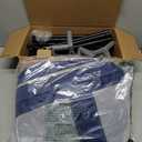 42x42 Inches Puppy Playpen with Gate, Dog Playpen for Puppies or Small Dogs, DogFence Pet Playpen for Indoor & Outdoor, Sturdy Safety DogPen with Thickened Fabric, High-Strength Nylon Wire Mesh (Blue)