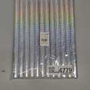12 Pack Gender Reveal Confetti Wands, Flutter Sticks with Pink and Blue Confetti Strips